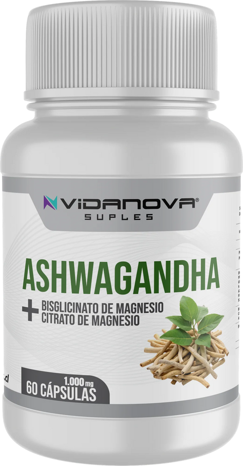 Ashwagandha + Magnesio - 60 cápsulas