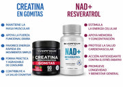 PACK CREATINA GOMITAS + NAD CÁPSULAS