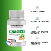 Ashwagandha + Magnesio - 60 cápsulas