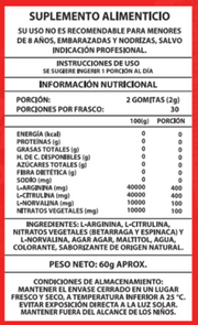 60 GOMITAS OXIDO NITRICO 1000mg