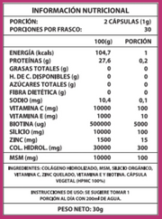 BIOTINA + COLÁGENO 1000MG 60CAPS