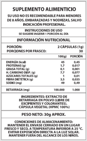REMOLACHA/BETARRAGA 1000mg 60 caps
