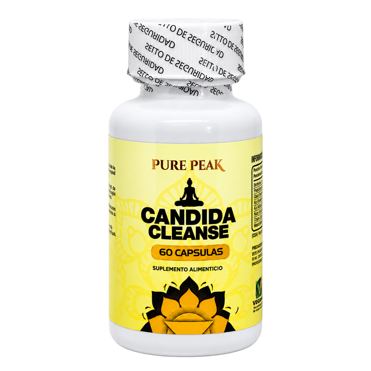 Candida Cleanse Pure Peak - 60 cápsulas