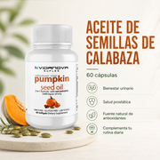 Aceite de Semilla de Calabaza - 60 cápsulas