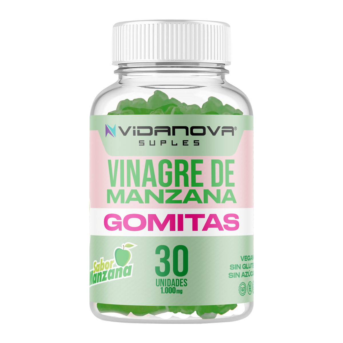 GOMITAS VINAGRE DE MANZANA 1000MG