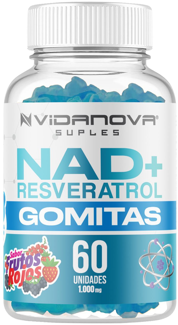 60 GOMITAS NAD+RESVERATROL 1000mg