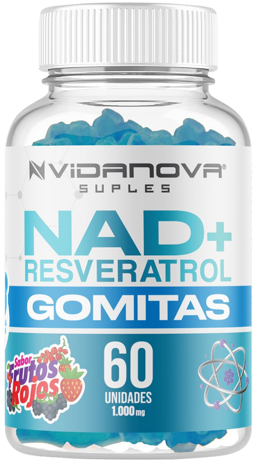 60 GOMITAS NAD+RESVERATROL 1000mg