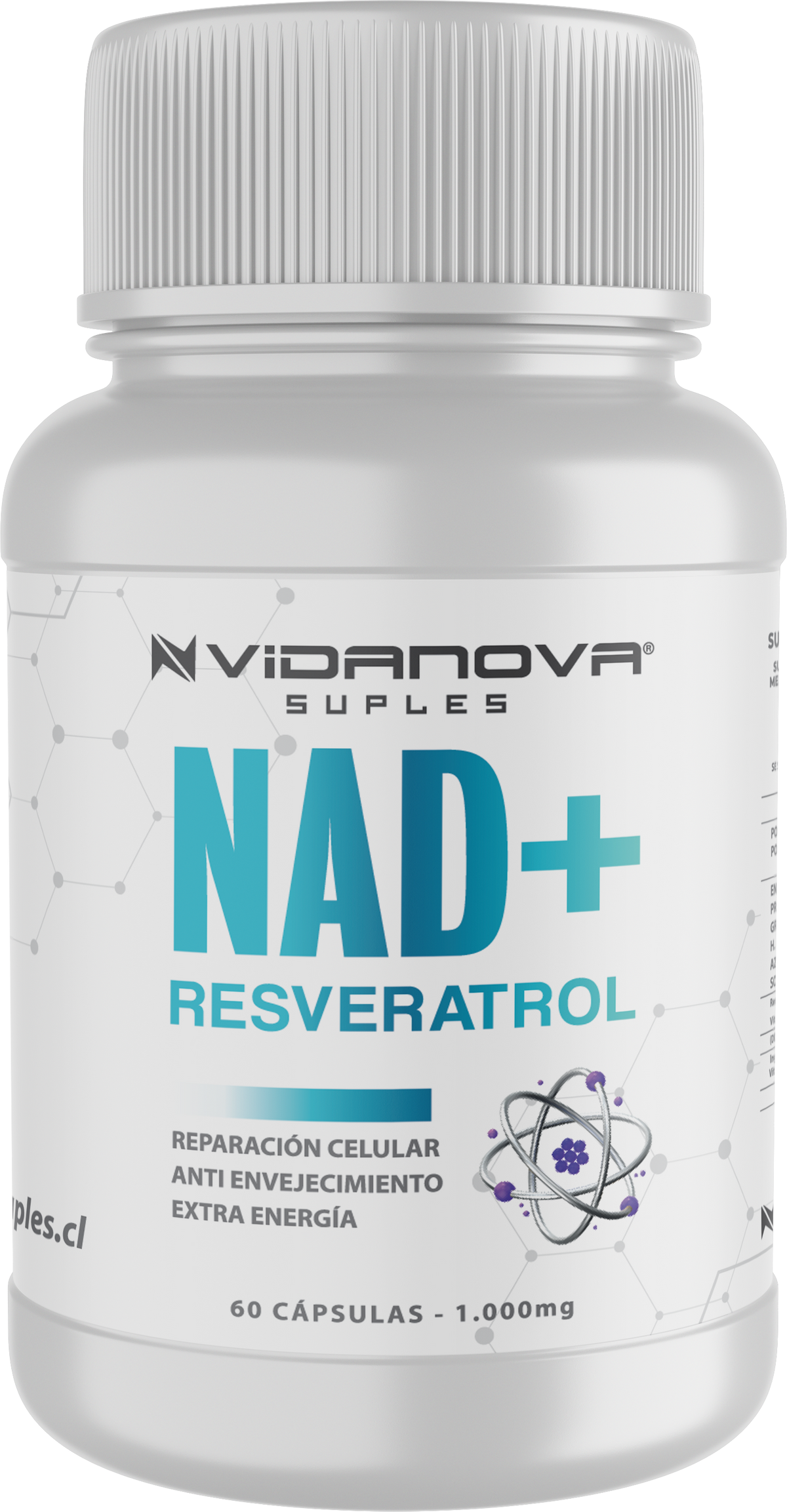 NAD+ RESVERATROL 1000MG 60 CAPS