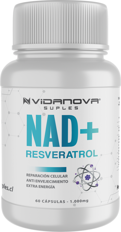 NAD+ Resveratrol - 60 cápsulas