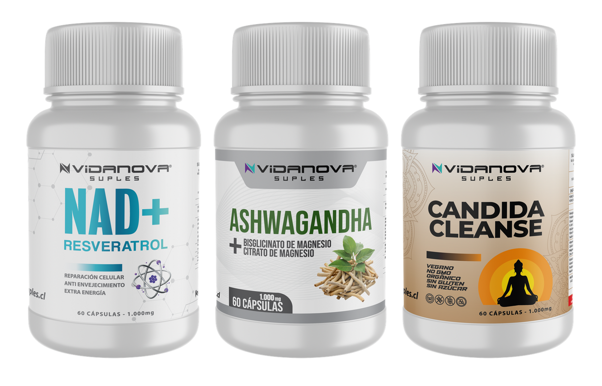 TRIPACK NAD/ASHWAGANDHA/CANDIDA