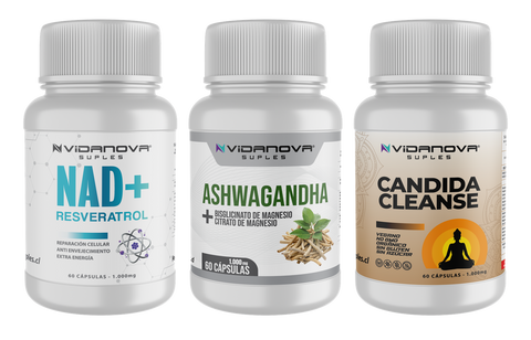 Tripack NAD + Ashwagandha + Candida