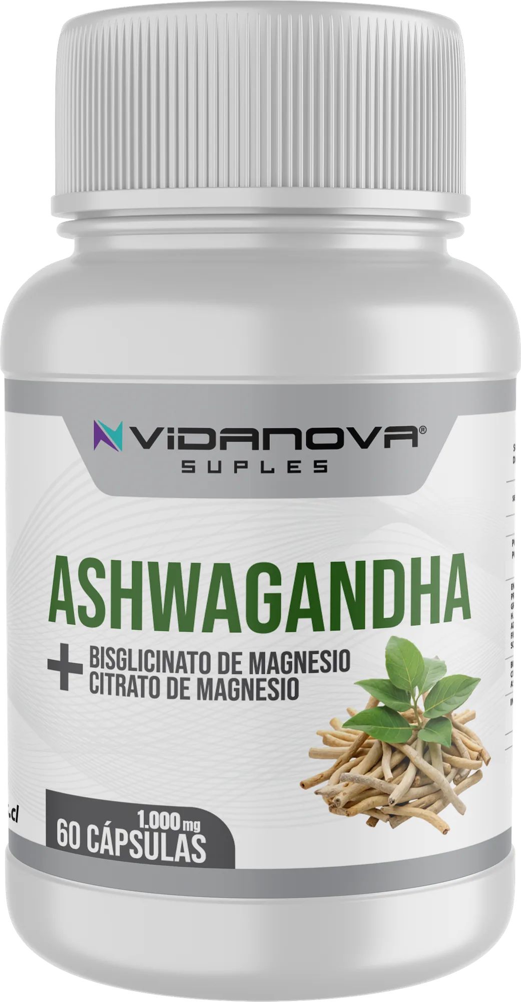 Ashwagandha + Magnesio - 60 cápsulas