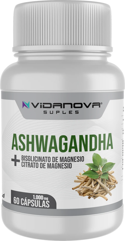 Ashwagandha + Magnesio - 60 cápsulas