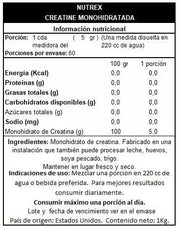 Creatina Monohidratada Nutrex - 1 kg
