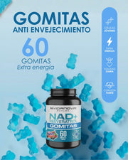 Gomitas de NAD + Resveratrol - 60 unidades