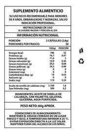 Aceite de Semilla de Calabaza - 60 cápsulas
